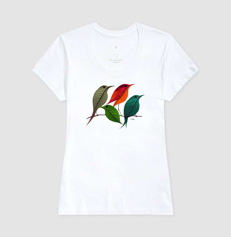 Little Birds branca na modelagem Feminina
